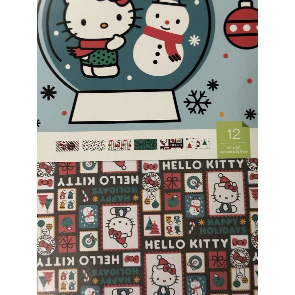 New 3 Packs Cricut Hello Kitty Holiday Deluxe Paper 12x12 Christmas Rare Sealed - Picture 2 of 9